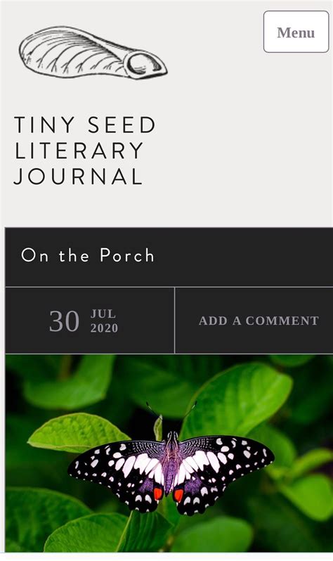 Mix And Moss Poetry Tiny Seed Literary Journal
