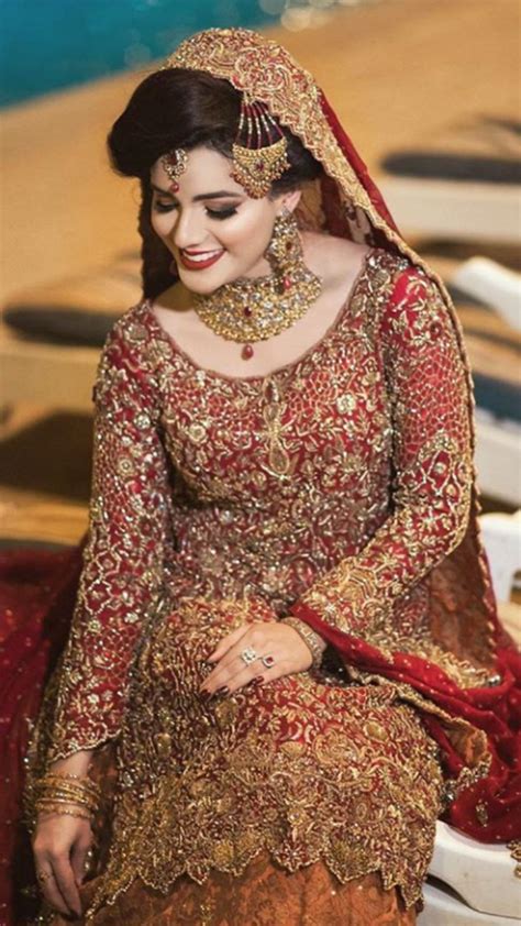 deep red pakistani bridal gown maala by tena durrani bridal dress design bridal photography