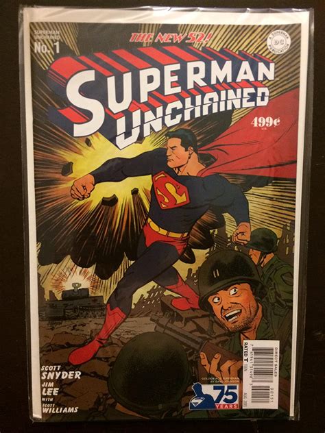 Superman Unchained 1 75th Anniversary Variant 2013 Dc Golden Age