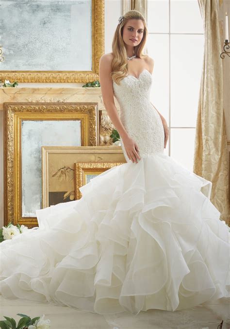Lace And Tulle And Organza Mermaid Wedding Dress Morilee Stunning