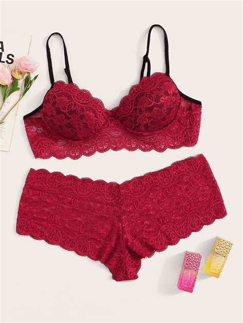 Pin On Lace Lingerie Set