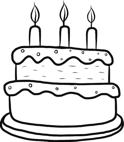 1494 Birthday Cake Outline Svg Svg Bundles