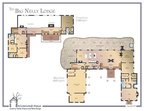 Quetico's log cabin is the perfect winter retreat away from the buzz of city life. The Big Nelly Large Log Cabin Plan - Winterwoods Homes