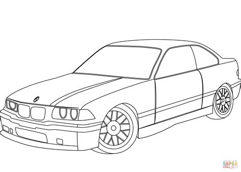 Draw Bmw Coloring Cars M Drawing Step Pages I E Sketch Side Clipart