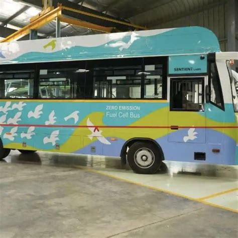 Indias First Hydrogen Fuel Cell Bus Curious Times