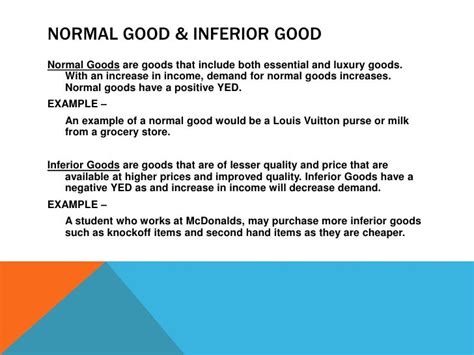 The Difference Between Normal And Inferior Goods Is That