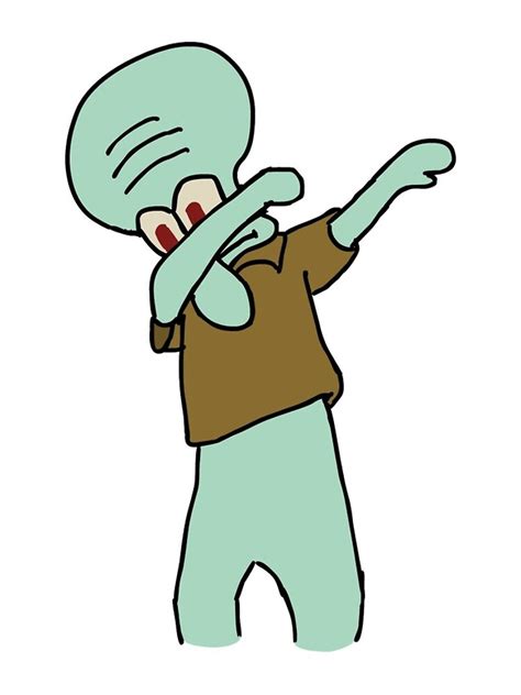 Squidward Dab Iphone Case For Sale By Fraser66420 Redbubble