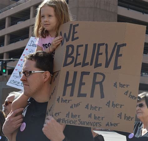 This Father And Daughter Were Among Those Demonstrating Outside The