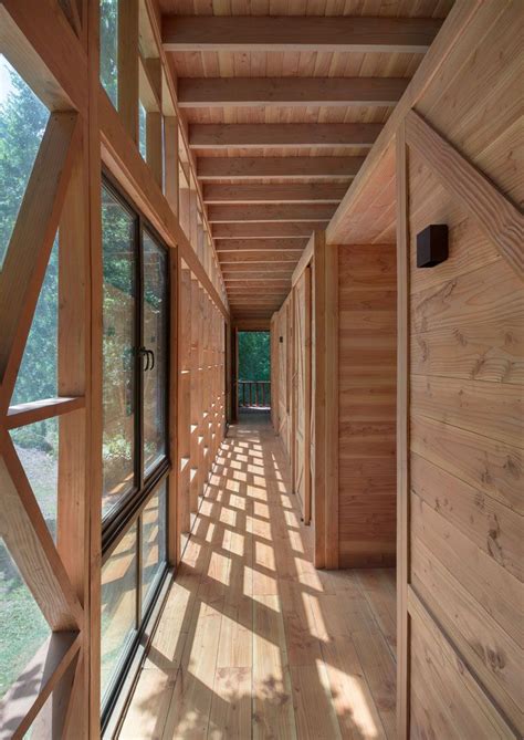 Timber Construction Gives This Home A Wood Cabin Feel Wood