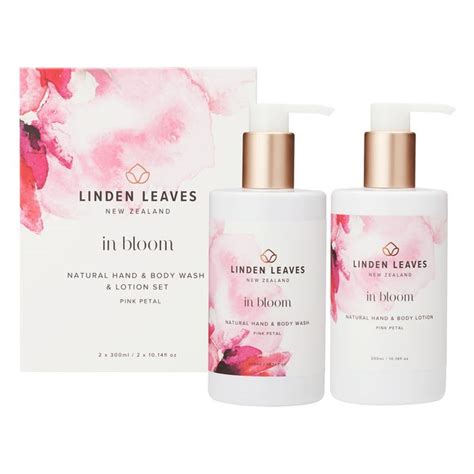 Pink Petal Hand And Body Wash And Lotion Boxed Set Linden Leaves Online