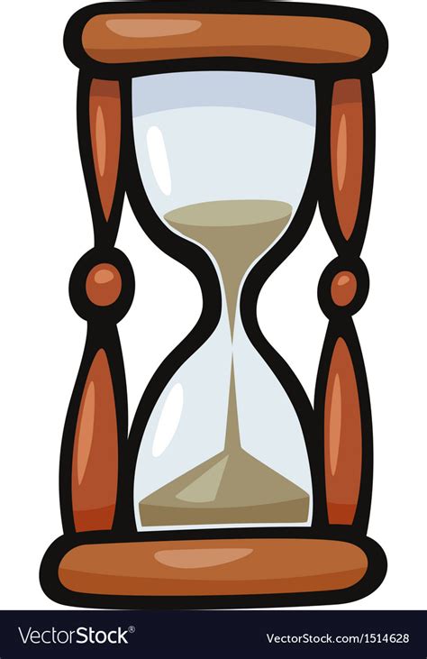 Hourglass Clip Art Cartoon Royalty Free Vector Image