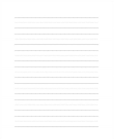 Printable Low Vision Writing Paper 1 2 Inch Special Education