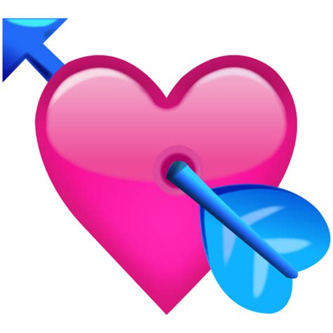 Download Pink Heart With Arrow Emoji Icon Emoji Island