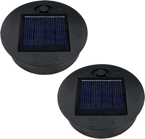 Ulemondee 2pcs Solar Replacement Top Of Solar Lantern Battery Box Easy