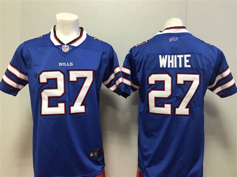 2018 Men Buffalo Bills 27 White Nike Blue Game Jersey Nfl Shop Blue Game White Nikes