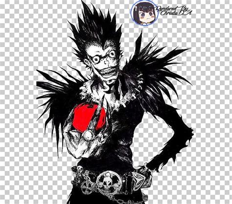 Ryuk Rem Light Yagami Death Note Png Clipart Anime Black And White