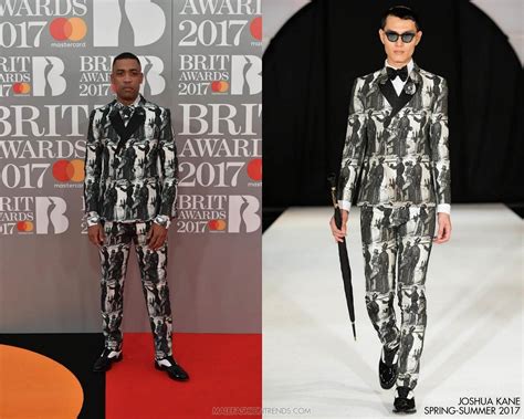 Wiley En Joshua Kane The Brit Awards 2017 Male Fashion Trends