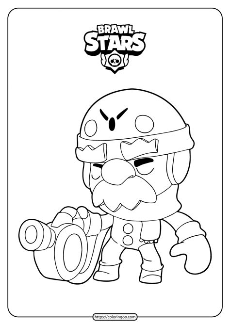 Best Images Brawl Stars Images For Coloring Free Brawl Stars Spike