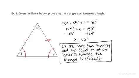 Solving Basic Proofs Involving Triangle Angles Geometry