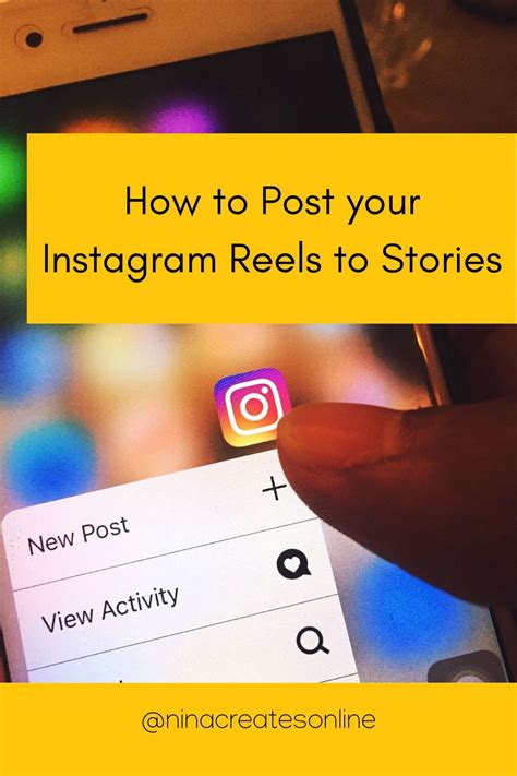 How To Post Your Instagram Reels To Stories Instagram Marketing And