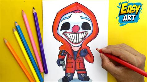 Como Dibujar Free Fire Payaso Rojo Criminal Kawaii How To Draw Free