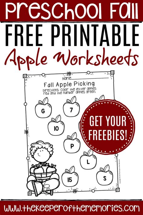 Free Printable Apple Worksheets Preschool Printable Templates