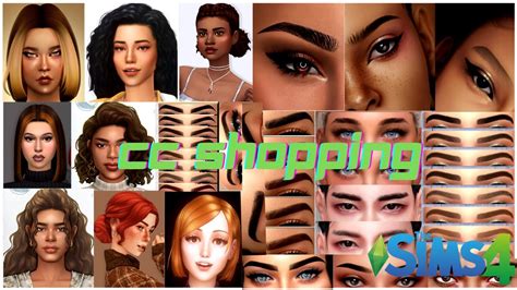 Cc Shopping Female Maxis Match Hair Eyebrows Sims 4 Youtube