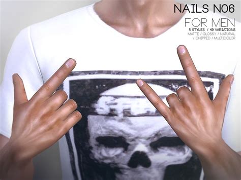 Sims 4 Ccs The Best Nails For Men N06 By Pralinesims