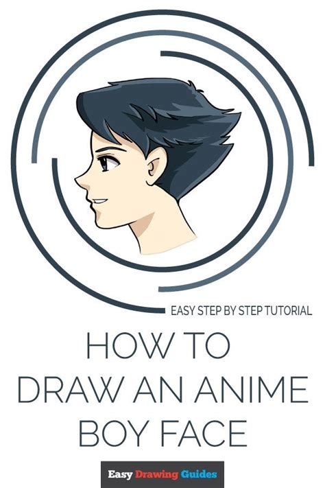 How To Draw An Anime Boy Face Really Easy Drawing Tutorial Boy Face