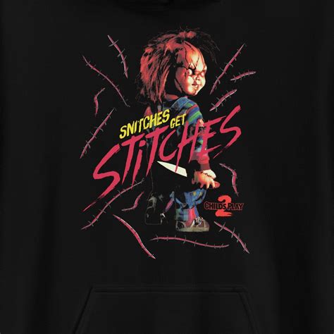 Chucky Snitches Get Stitches Hoodie