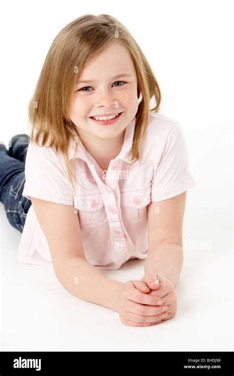 Young Girl Lying On Stomach Hi Res Stock Photography And Images Alamy