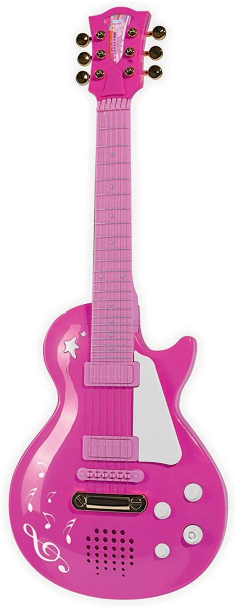 Simba 106830693 Music World Girls Electronic Pink Guitar With Metal
