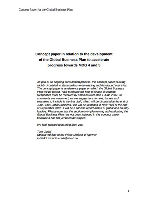 Title of the paper 2. 3+ Concept Paper Templates - PDF | Free & Premium Templates