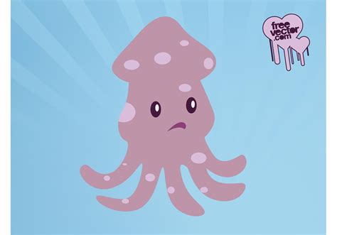 Octopus Cartoon Character Download Free Vector Art