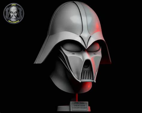 Darth Vader Helmet D Life Size Ralph Mcquarrie Concept Etsy