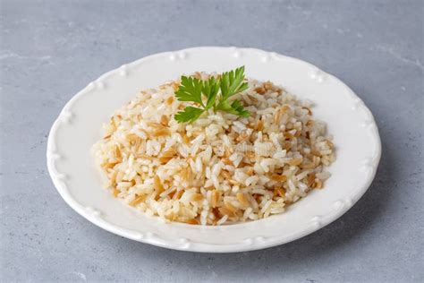 Traditional Delicious Turkish Food Turkish Style Rice Pilaf Turkish