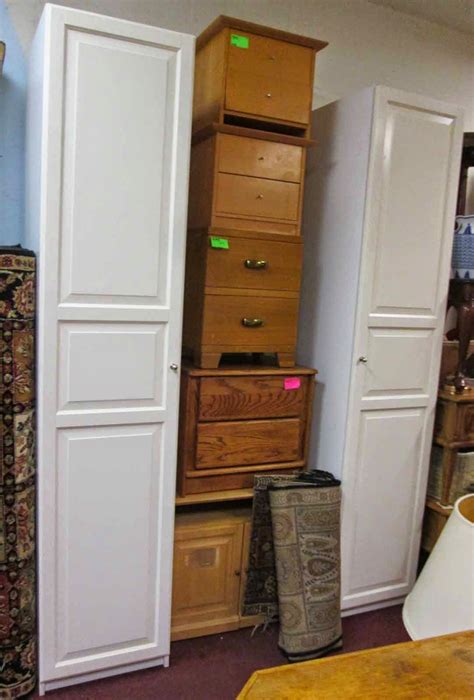 Our stock of cabinetry includes wall cabinets that hang above counters to store dishes, glasses, baking supplies, and more. UHURU FURNITURE & COLLECTIBLES: SOLD Two 8' Tall Stand ...