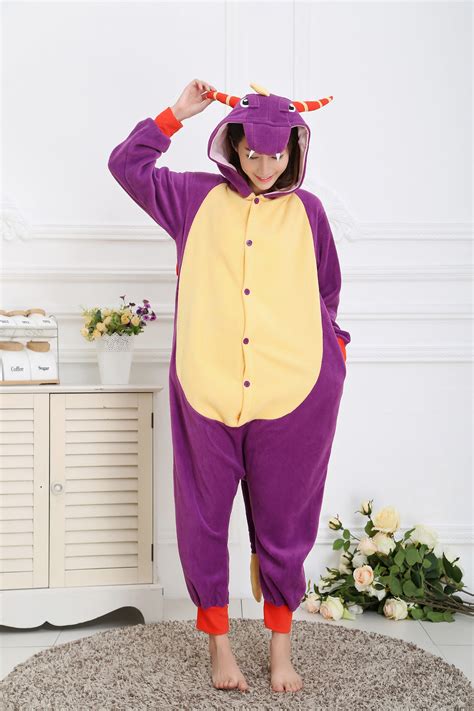 Unisex Adult Purple Spyro Dragon Costume Kigurumi Pajamas Cosplay Onesie Pyjamas Ebay