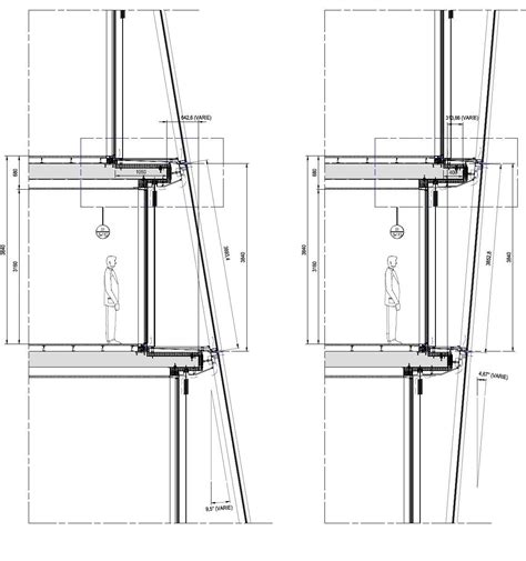 Slanted Double Skin Facade Double Skin Facade Facade Design