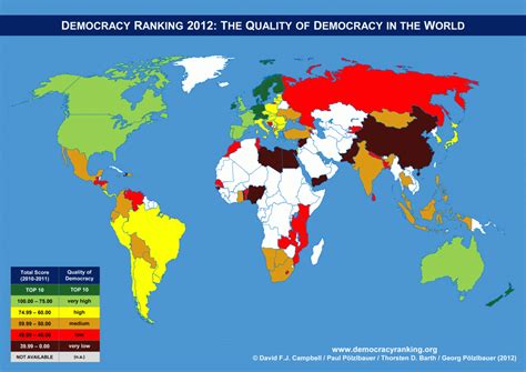 Democracy Ranking 2012 Democracy Ranking