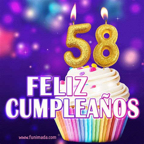 Feliz Cumpleaños 58 Tarjeta De Felicitación 