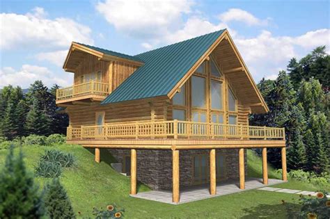 Log Cabin Home 3 Bdrm 2 Bath 2057 Sq Ft Plan 132 1399