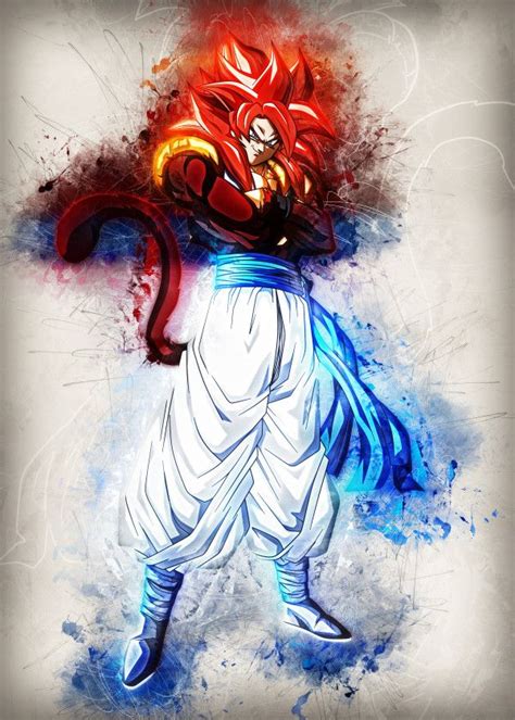 The term is used inclusively to refer to all of the intelligent races native to the planet, including humans, anthropomorphs, and monsters. Displate Poster Gogeta SSJ4 gogeta #goku #vegeta #dragon # ...