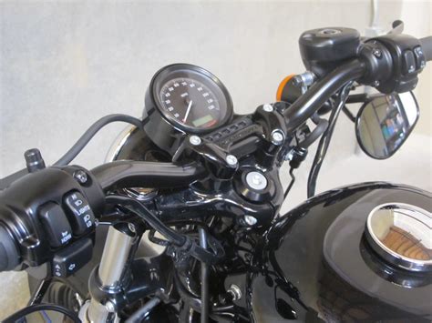Biltwell Tracker Bars On Harley Davidson 48 Sportsterangle A Photo