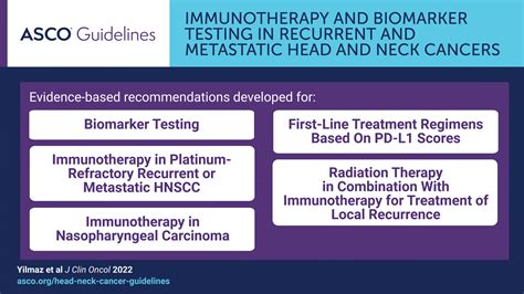 Asco Immunotherapy And Biomarker Testing In Recurrent And Metastatic
