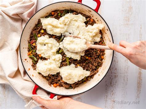 Your daily values may be higher or lower. Healthy Shepherd's Pie - lightened up and lower in calories favorite dinner