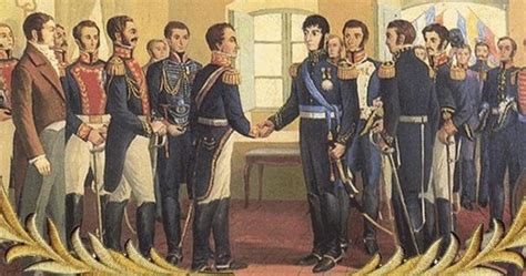 7 desde 1808 luchó contra el ejército napoleónico que invadió españa, pero en 1812 se embarcó a londres. Simón Bolívar y José de San Martín : Mitos y Leyendas