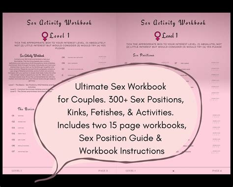 Sex Activity Workbook For Couples Kinky Valentines Day T Etsy