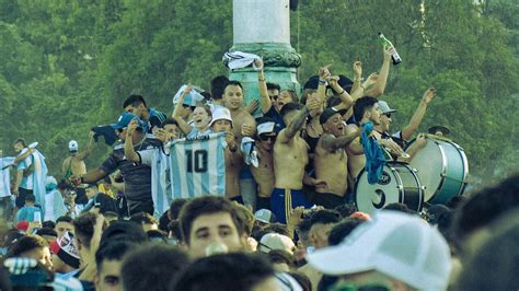 Sea Of Fans Flood Streets Of Buenos Aires To Try To Catch Glimpse Of Argentina Football Team