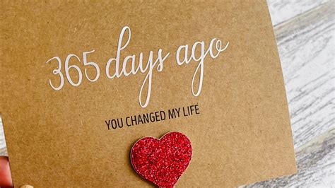 365 Days Of Love Card 365 Days Ago Notecard Handmade Love Etsy Canada